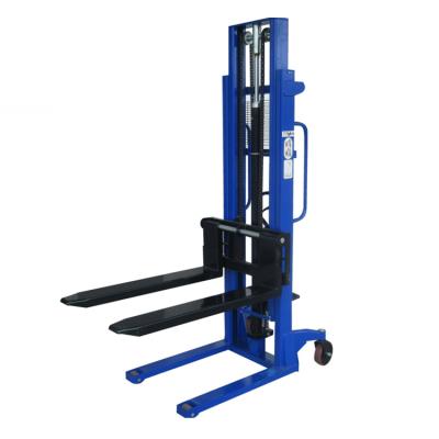 China Hotels manual hydraulic stacker/500kg1000kg2000kg3000kg stacker truck/manual hydraulic forklifts for sale