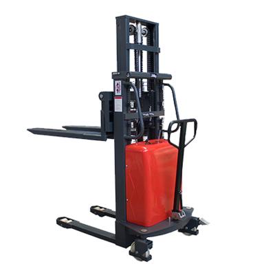 China Semi-electric Hotels 3m /Lithium Battery Rechargeable Forklift 1000/1500/2000kg Stacker for sale