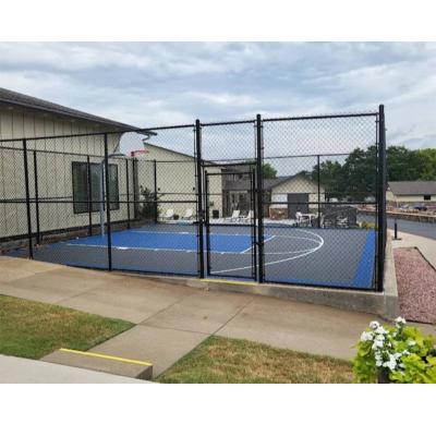 China Low-carbon steel wire/iron wire/galvanized wire Factory supply Basketball court  Volleyball court Sport Fence  PVC Coated Zinc Tennis and Pickleball Court Fencing for sale