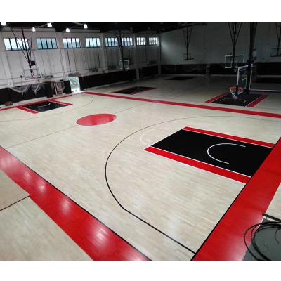 China Maple panel  Top standard basketball court wooden flooring basketball court flooring indoor wooden sports floor for sale for sale