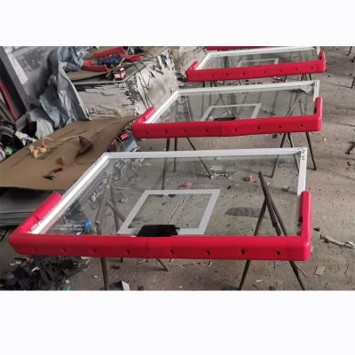 China Indoor or outdoor High Quality 72 inch  Tempered Glass Basketball red Backboard  basketball backboard and rim replacement for sale for sale