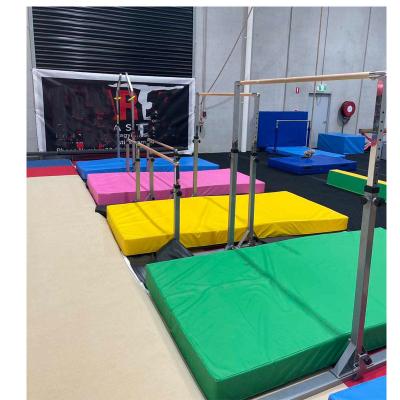 China High quality fiberglass with wooden cover High Quality Gymnastic Uneven Bar  Mini Horizontal Bar  Uneven Bars For Children training at home for sale