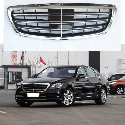 China Plastic For Mercedes Benz S Class 2228801783 With ACC Face Bar Grills Auto Bumper ABS Factory For Mercedes Benz W222 S Class Grill for sale