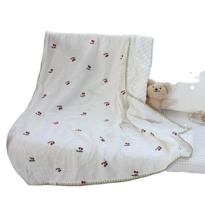 China Anti-static Baby Blanket Cotton Crepe Gauze Baby Comforter Bean Down Bag Kids Blanket Blanket for sale