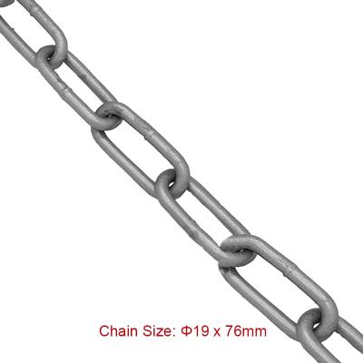 China Conveyor Chain SCIC Fishing Chains 19*76mm DIN763, DIN764, DIN766 Aquaculture Mooring Chain for sale