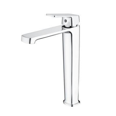 China Countertop Installation Single-Handle Kitchen Bathroom Sink Faucet Modern Chrome Plated Stainless Steel Basin Faucet for sale