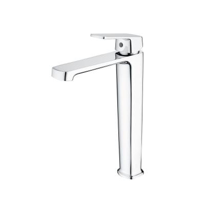 China Modern Chrome Plated Countertop Installation Single-Handle Kitchen Bathroom Vanity Faucet Stainless Steel Basin Faucet for sale