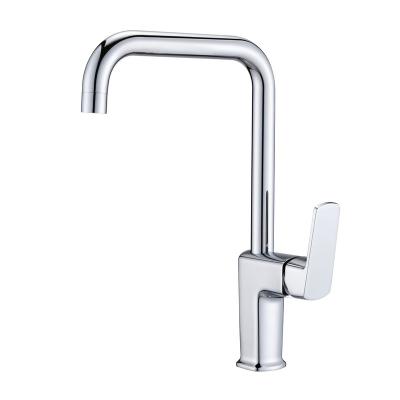 China Modern Multifunctional Single Handle Stainless Steel Kitchen Sink Faucet Chrome Plated Kitchen Faucet for sale