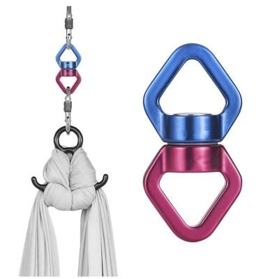 China Durable Factory Supply 35KN 360 Degree Rotate Aerial Aviation Aluminum Alloy Yoga Hammock Swing Swivel for sale