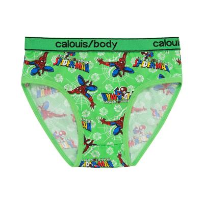 China Breathable underwear for boys cute print cartoon boxer underwear for boys for sale