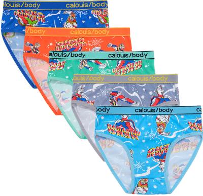 China Wholesale Cartoon Boys Briefs Cute Student Underwear Breathable Children's Underwear for sale