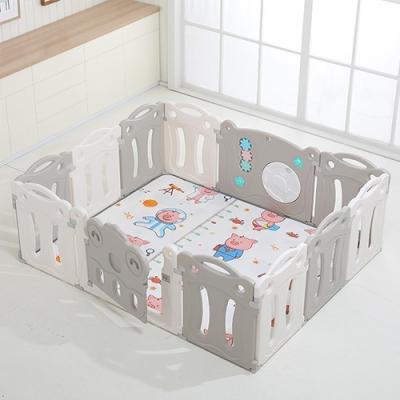 China smile face kids safety playpen Grey for sale