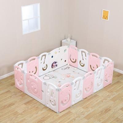 China Music Theme foldab Baby playpen pink for sale