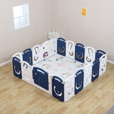 China Música tema foldab Baby playpen Azul à venda