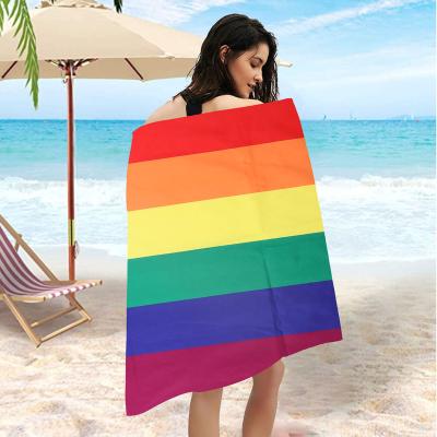 China Custom Made Beach Towels Child Safe Cotton Microfiber Beach Towel Beach Towel With Custom Logo Print for sale