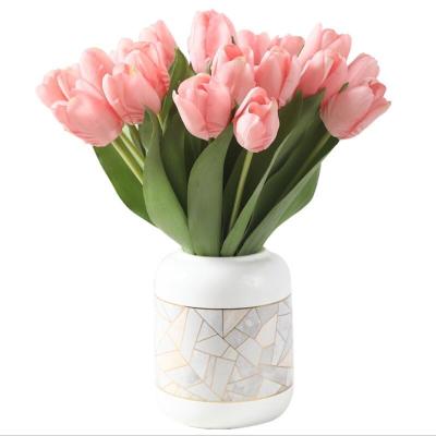 China Mini Celebration Artificial Flowers Tulip Flower for Home and Wedding Decoration Artificial Tulips Real Touch Flower for sale