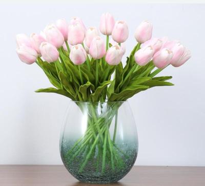 China Celebration Factory Direct Sales Wedding PU Mini Tulip Scented Artificial Flower Tulip Flower Artificial Flowers for sale