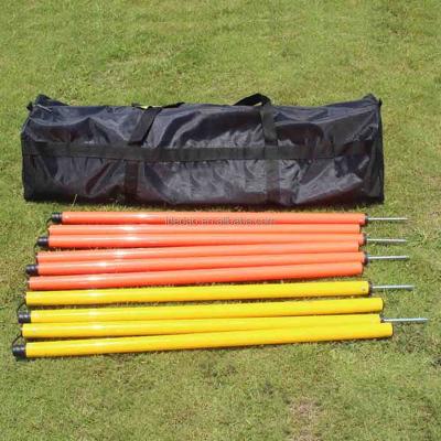 China Plastic Adjustable Folding Pole Agility Sporting Goods Equipment Soccer Pole Agility Training Pole for sale