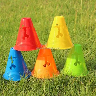 China Outdoor Exercise/Gym Obstacle Training Cone Colorful Plastic Stack Roadblock Small Roller Skating Cone for sale