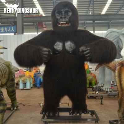 China Zoo Animatronic 2.3m Gorilla For Sale Animal Statue 	Outdoor Animal Statues for sale