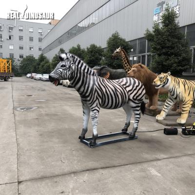 China Amusement Park Zoo Animatronic Simulation Zebra Model for sale