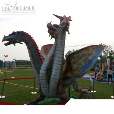 China Dragon Gold Colors Customized Animatronic Robotic Dragon for Decoration for sale