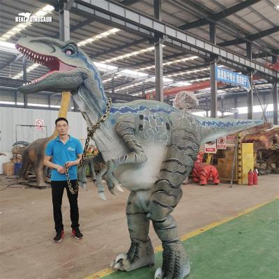 China Theme Park 2022 New Style Hidden Legs Raptor Dinosaur Animatronic Costume for sale