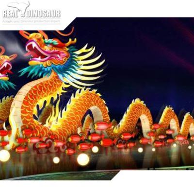 China Chinese Festivals Wonderful Lantern Festival Decorate Waterproof Colorful Dragon Lantern for sale