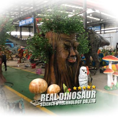 China Amusement Park Decoration Realistic Animatronic Talking Tree for sale