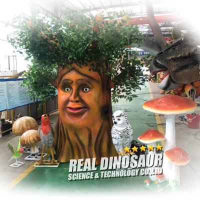 China Amusement Park Fun Interactive Animatronic Talking Tree for sale