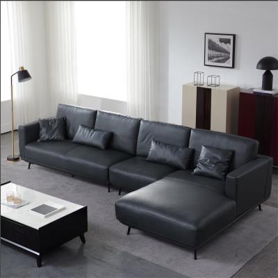 China Sectional Piece Sofa Sectional Leather Sofa Set from Italy Minimalism Style Living Sofa for Home for sale