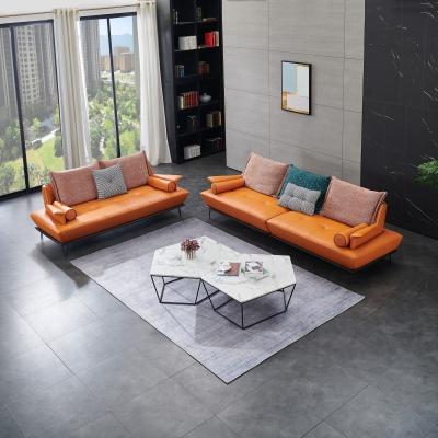 China Sectional Designs Italian Style Sofa Set With Fabric Cushion Sofa Living Room Sofa Genuine Leather Sofa for sale