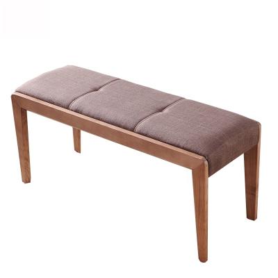 China Furniture Entrance Shoe Chair Bedroom Cloth Seat Bench Modern Solid Wood Solid Wood Chair for sale