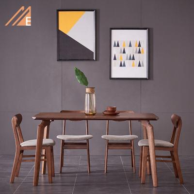 China Modern luxury nordic contemporary rectangle style dining table wood dining table and chair furniture for sale