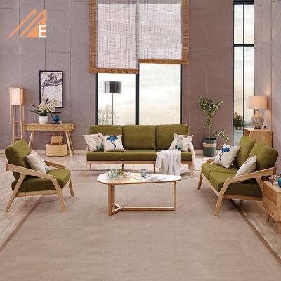 China Removable Cover Living Room Furniture Set Wood Fabric 1+2+3 Sofa Set for sale