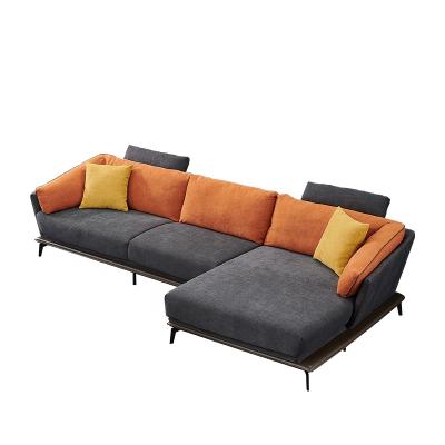 China Corner Sofa Italian Style Modern Living Room Furniture Set Fabric Sofa For Home for sale