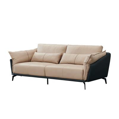 China Modern Leather Couch Sofa Set Modern Stylish Home Furniture Real Living Room for sale