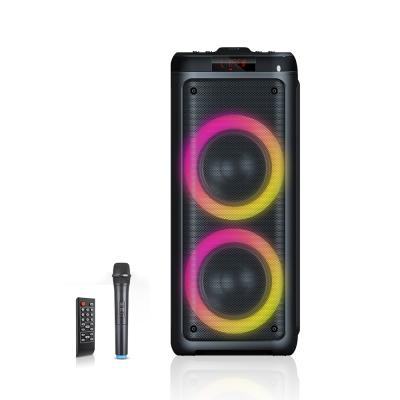 China Wireless High Powerful Loudspeakers Karaoke Box Party CQA Whoslase Sound Speakers With RGB LED Light Show for sale