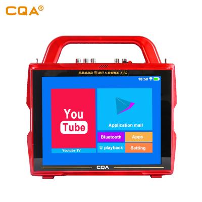 China New 2019 CQA PORTABLE wifi karaoke portable screen speaker for dj and party and touch and android system for sale