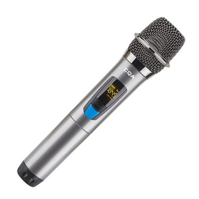 China Hot Selling Handheld Fixed Frequency Microphone UHF MIC CQA True MIC for Dual Karaoke Microphone for sale