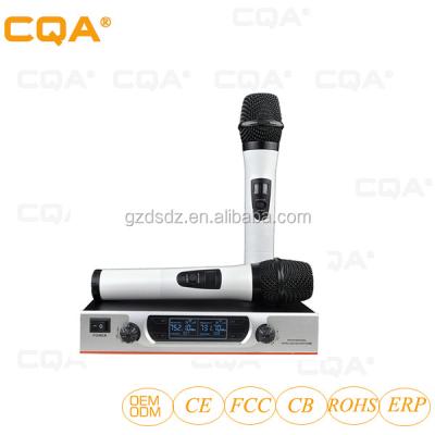 China Perfect Sound CAQ Professional UHF Wireless Microphone With Good Quality 4 Channels Karaoke MIC for sale