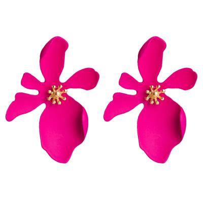 China Creative New Fashion Earring Fashion Factory Resin Hyperbole Acrylic Flower Earring Earring For Women for sale