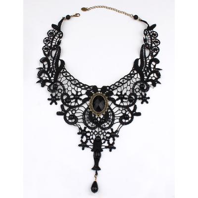 China Necklaces fashion Europe and the United States new large boho statement ladies necklace lace choker jewelry creative women's pendant necklaces for sale