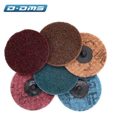 China 3 inch and 2 inch nylon alumina quick change disc nonwoven abrasive metal steel for metal and steel with plastic screw thread for sale