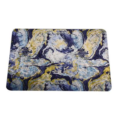 China Anti-skid Floral Non-slip Pink Flowers Printed Area Rug Bathroom Blankets For Living Room Birds Leaves Door Mats for sale