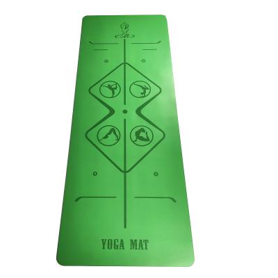 China Custom Printing PU Yoga Mat With Natural Rubber Yoga Mat Best Anti Slip Non Slip for sale