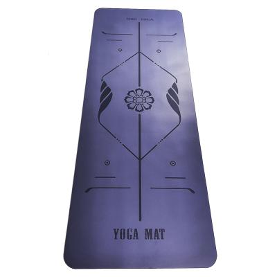 China Chinese waterproof hot sale non slip PU natural rubber yoga mat with factory price for sale