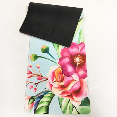 China Factory Price Waterproof Private Label Suede Natural Rubber Eco Friendly Yoga Mat 4mm for sale