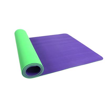 China Easy To Clean And Non Slip Anti Fatigue Private Label Washable Color Rubber Yoga Double Side Mat for sale