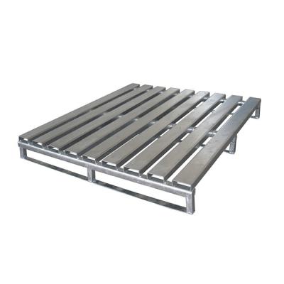 China Warehouse storage heavy duty stacking galvanized steel metal pallet for sale